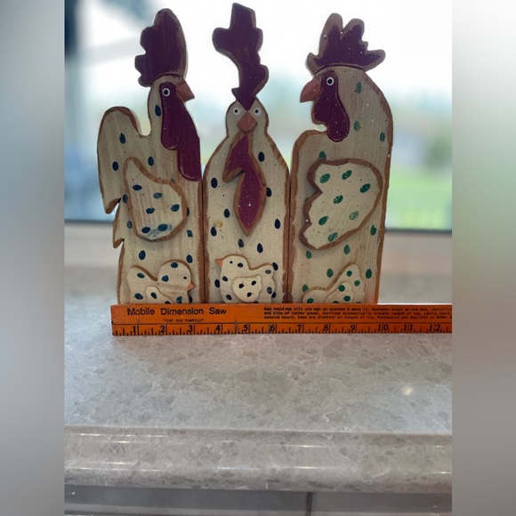Wooden Rooster Decor - Picture 8 of 8